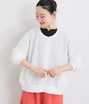 フリフリカットソー　カーディガン(オフホワイト-F)