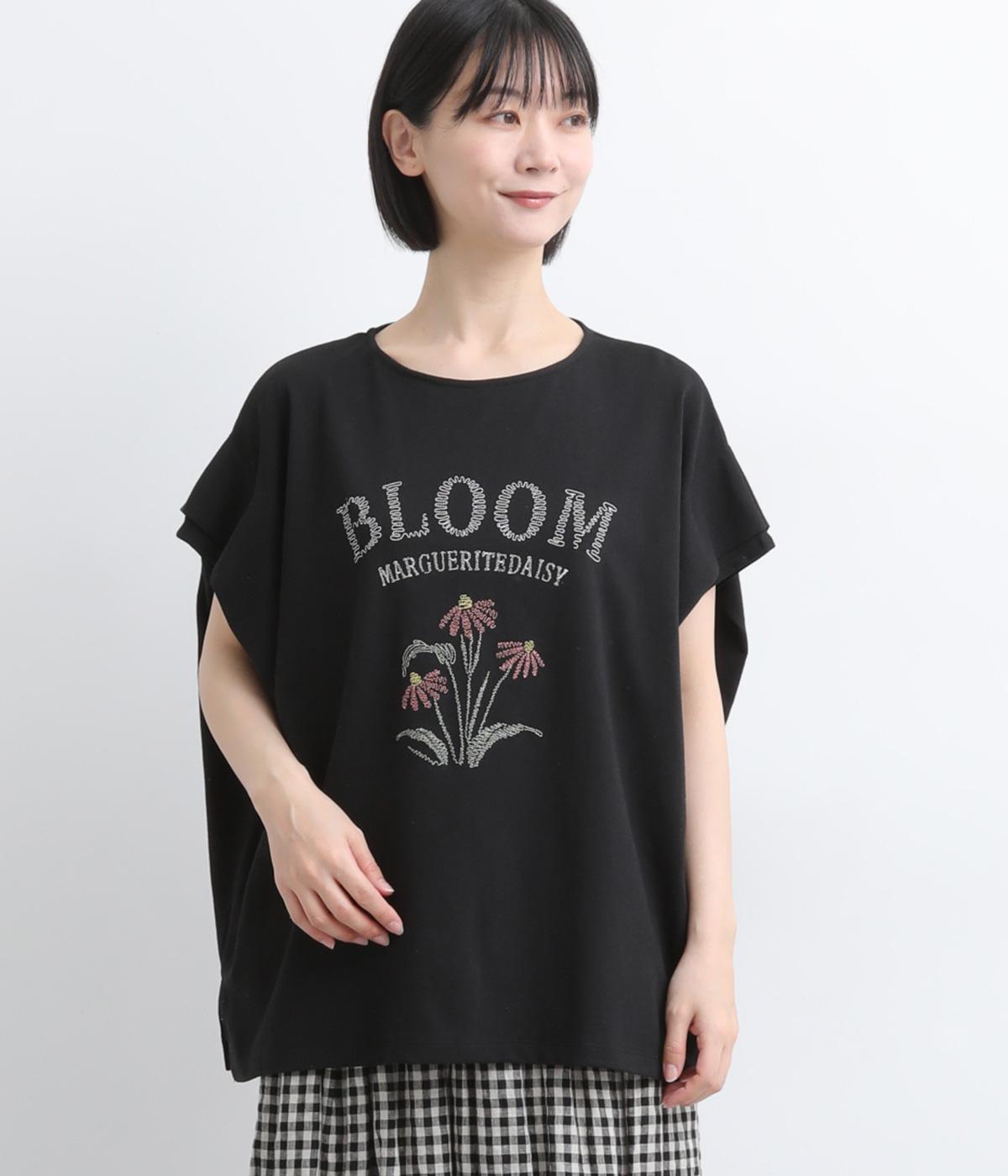 花刺繍ワイドフレンチスリーブTシャツ｜LUPILIEN（ルピリアン）の商品詳細