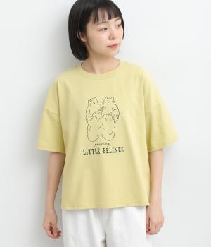 ゆるにゃんこズＴシャツ(イエロー-F)