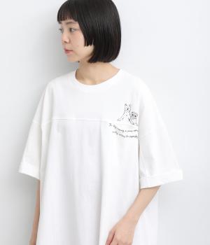 ポケットイヌＴシャツ(オフホワイト-F)