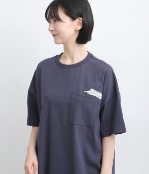 ポケット動物Ｔシャツ(ネイビー-F)