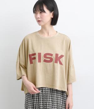 ＦＩＳＫ　ピグメントボリュームＴシャツ(サンドベージュ-F)