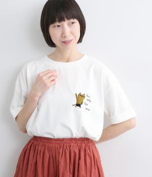 天竺サガラ刺繍TEE(オフホワイト-F)