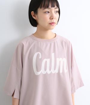 メッシュプリントTEE(ピンク-F)