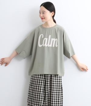 メッシュプリントTEE(カーキ-F)
