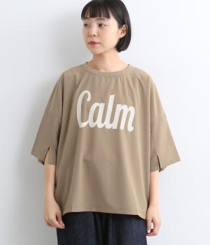 メッシュプリントTEE(ベージュ-F)