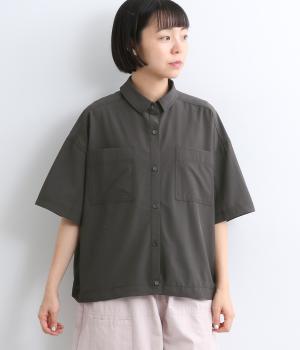 メッシュポケットシャツ(チャコール-F)