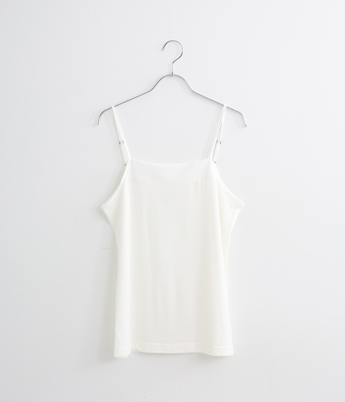 コットン天竺キャミソール(ホワイト-ONESIZE)