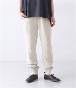 接結カットソーパンツ(アイボリー-L)