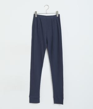コットンワッフルジャージレギンス(ネイビー-F)