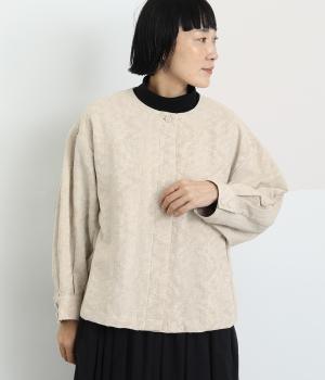 コットンリネンジャカードジャケット