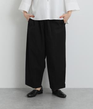ペーパーライクコットンパンツ(ブラック-ONESIZE)