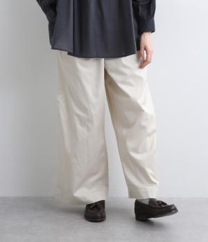 セルロースコットンサイドタックパンツ(ナチュラル-F)