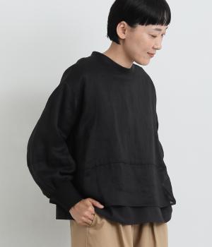 シアーラミーブラウス(ブラック-ONESIZE)