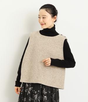 ウールミルド　ベスト(ベージュ-F)