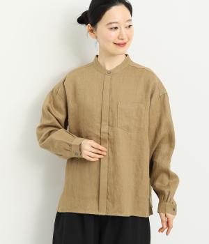 リネン　起毛ブラウス