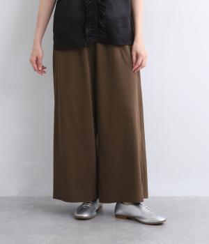接触冷感天竺ワイドパンツ