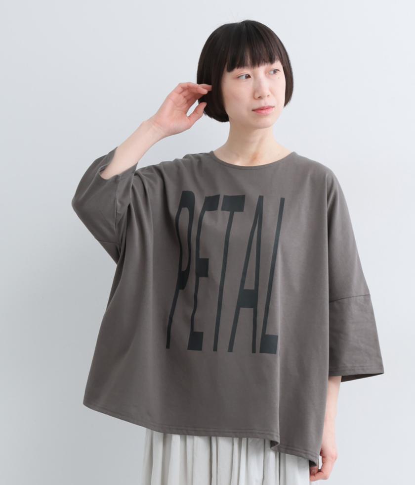 接触冷感天竺”PETAL”プリントTシャツ