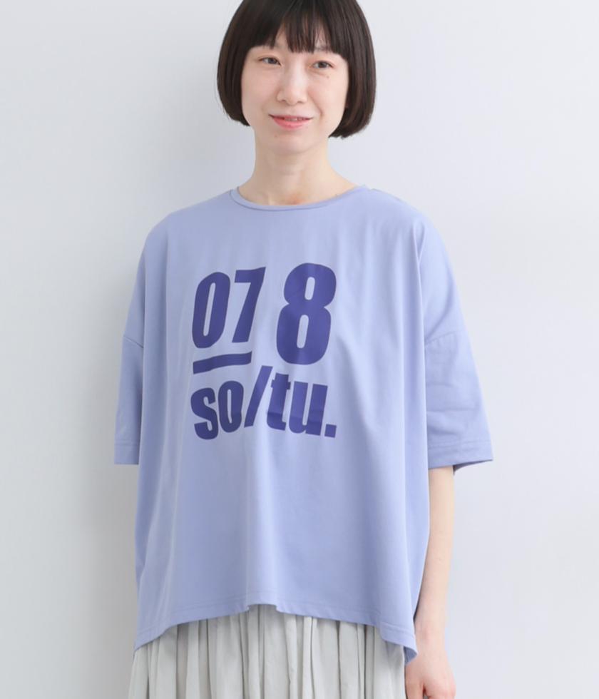 コットンソロナプリントTシャツ