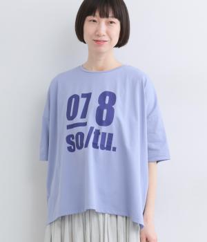 コットンソロナプリントTシャツ