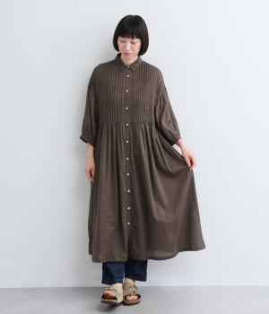 コットンボイルピンタックシャツワンピース｜TUTIE.（ツチエ）の商品詳細