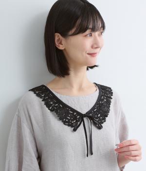 コットンレースつけ襟