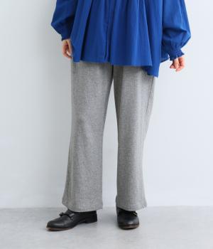 接結カットソーワイドパンツ（グレー・L）