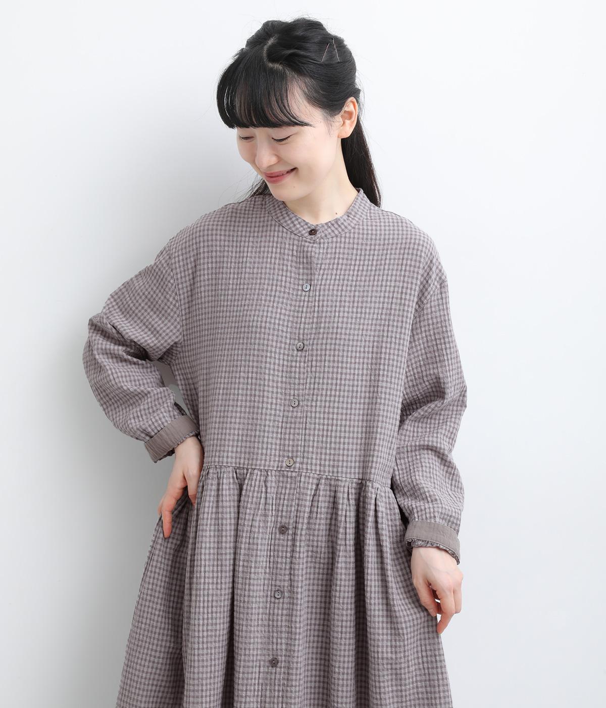 コットンリネンギンガムチェックワンピース｜TUTIE.（ツチエ）の商品詳細