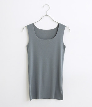 フライスタンクトップ(ブルーグレー-ONESIZE)