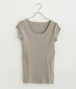 フライスフレンチトップス(サンドベージュ-ONESIZE)