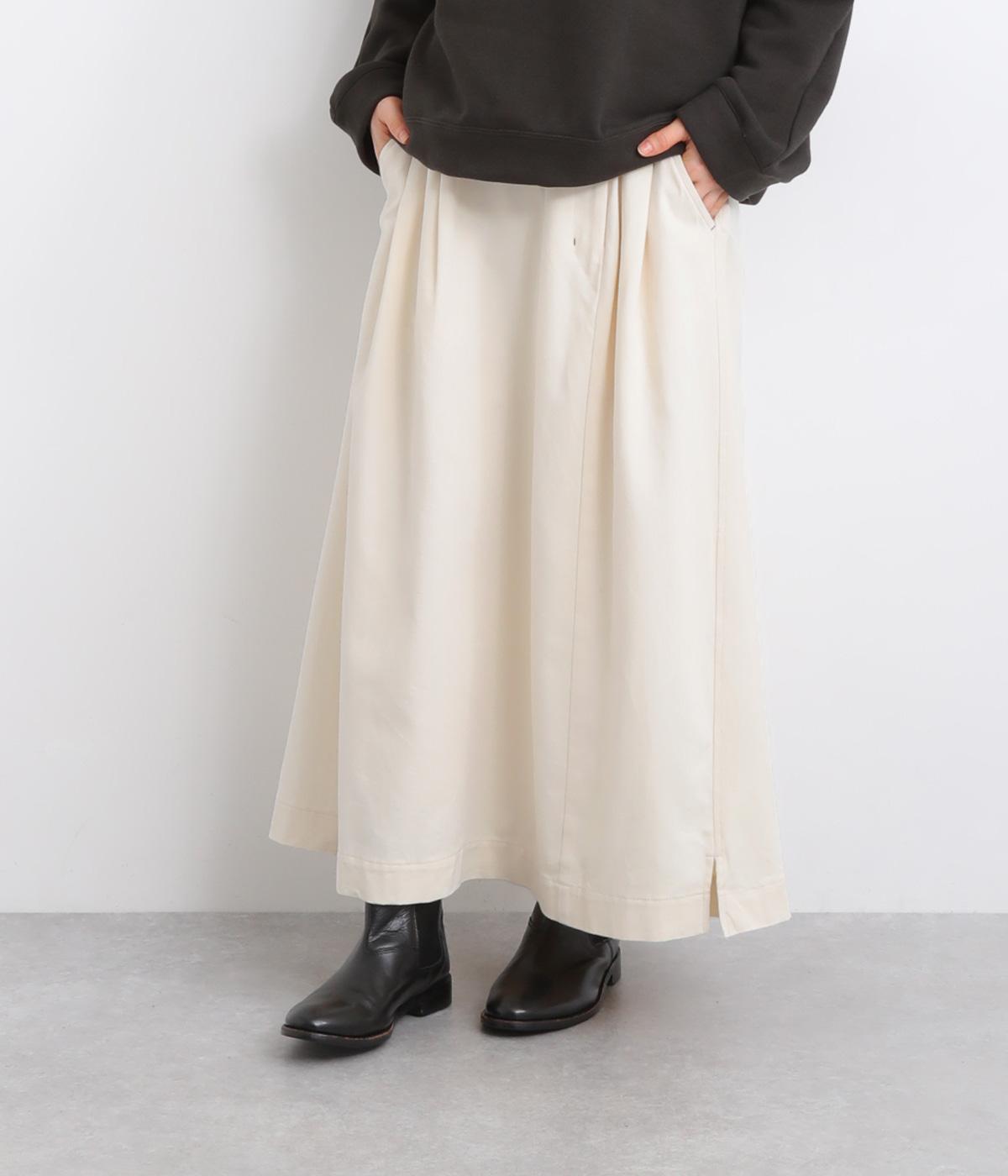 コットンウールチノスカート(キナリ-F)