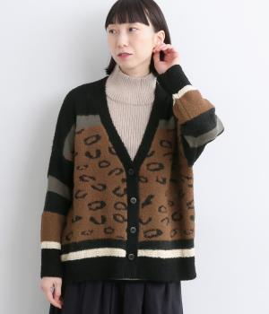 カラフルアニマルニットカーディガン(マルチ-F)