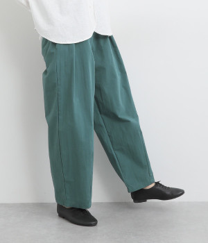コットンナイロンバイオタックワイドパンツ(ブルーグリーン-ONESIZE)