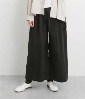 コットンナイロンバイオタックフレア重ねパンツ(ブラック-ONESIZE)