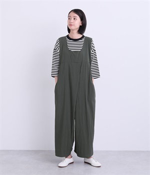 前タックオールインワン(チャコール-ONESIZE)