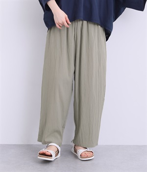 ウエストゴムイージーパンツ(グレー-ONESIZE)