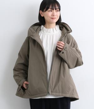 コットンナイロン中綿ZIPフードブルゾン