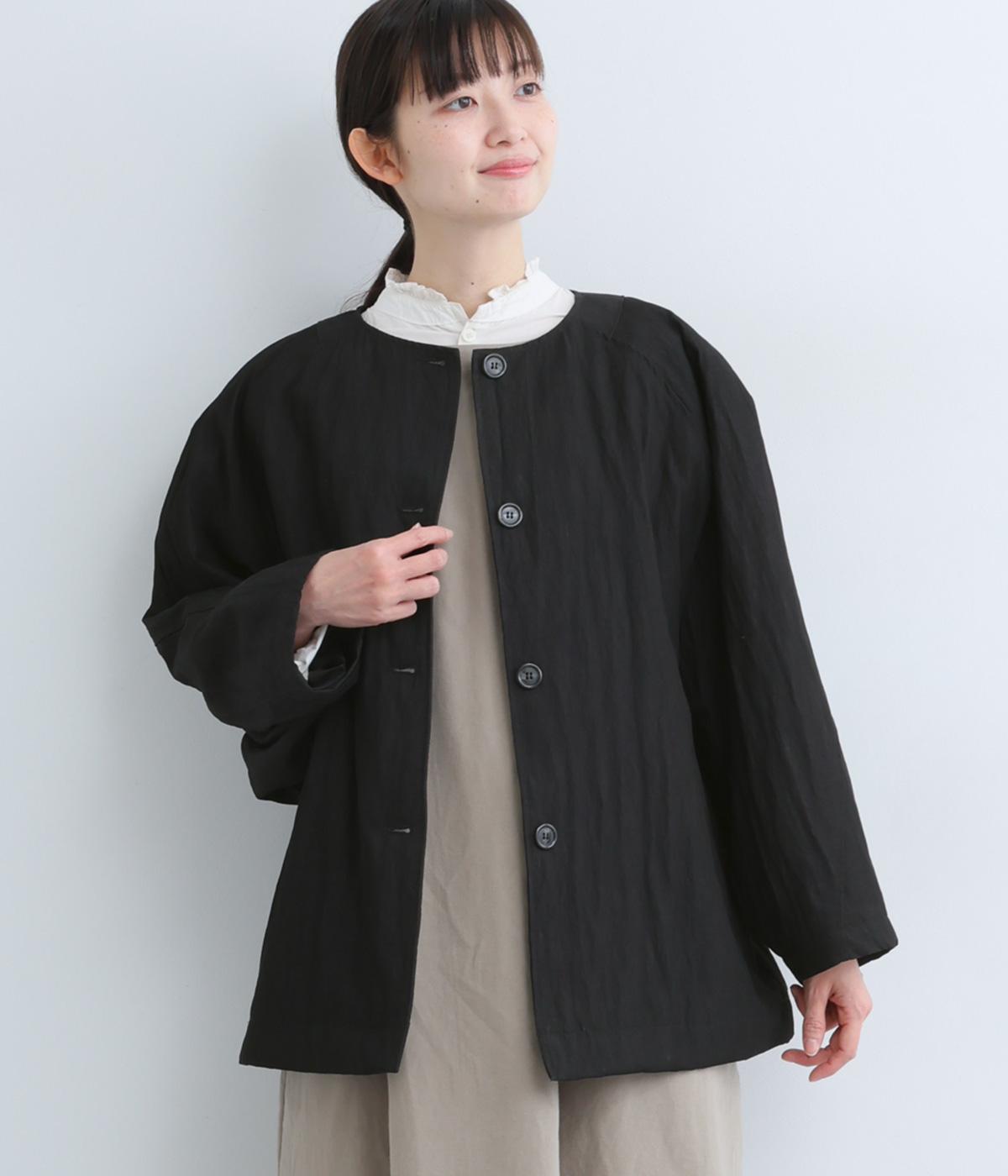 レーヨンナイロンコート(ブラック-F)