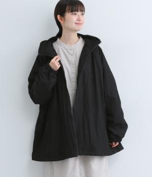レーヨンナイロンハイネックコート(ブラック-F)