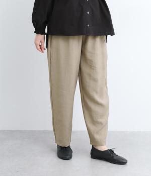 ポリレーヨンナイロンイージーベーカーパンツ(グレーベージュ-ONESIZE)