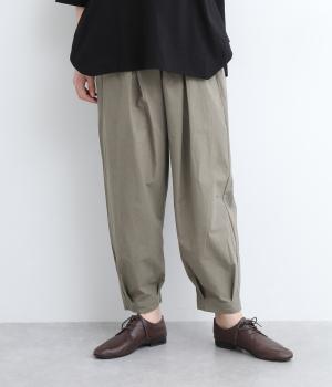 コットンタックパンツ(グレー-ONESIZE)