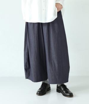 コットンナイロンバルーンパンツ(ネイビー-F)