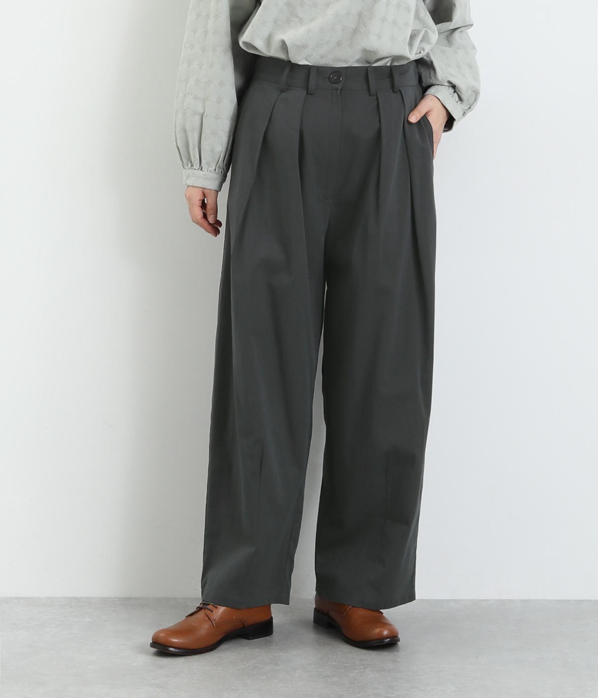 コットンレーヨン起毛ツイルバイオタックパンツ(チャコール-F)