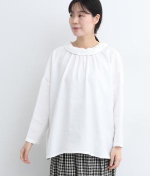 ポリレーヨンナイロン2wayブラウス(オフホワイト-ONESIZE)