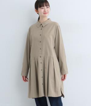 コットンツイルピーチ起毛チュニック