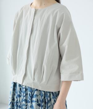 コットンナイロンツイルドルマン比翼ジャケット