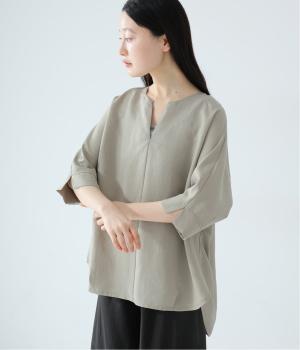 リヨセルキュプラナイロン裾タックプルオーバー