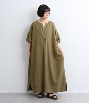 サイドスリットスキッパーワンピース