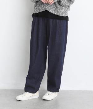デニムタックテーパードパンツ（ワンウォッシュ・F）