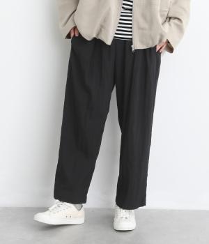タックストレートパンツ（ブラック・F）